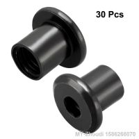 ✇► Uxcell 30pcs/lot M8x10/12/18mm M6x/15/17/22mm Iron Nickel Plated Rivet Hex Socket Head Insert Nut Screw Post Furniture Fittings