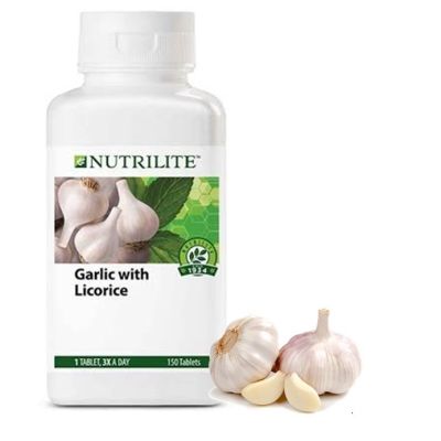 Amway NUTRILITE Garlic With Licorice (150 Tab)  แอมเวย์ นิวทริไลท์ การ์ลิค กระเทียมอัดเม็ด