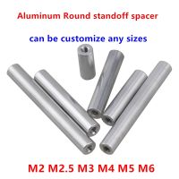 5-10 Buah M2 M2.5 M3 M4 M5 M6 Benang Perempuan Bulat Aluminium Standoff Spacer Kolom Memperpanjang Stud Panjang Kacang Panjang 6Mm Sampai 100Mm