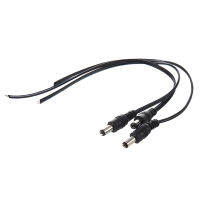 2.1x5.5mm Male Plug DC Power Pigtail 3pcs for CCTV Security Camera