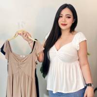 Plus size พร้อมส่ง F83 เสื้อฝันหวาน เสื้อสาวอวบ 100KG