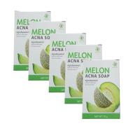 สบู่เมล่อน MELON ACNA SOAP 70 กรัม (5 ก้อน )