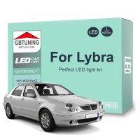 ชุดหลอดไฟเสริมไฟเก๋ง LED 9ชิ้นสำหรับ Lancia Lybra 1999 2000 2001 2002 2003 2004 2005แผนที่รถยนต์สำหรับอ่านไม่มีข้อผิดพลาด Canbus หีบฝาทรงโค้ง