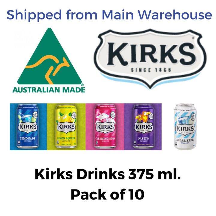 Kirks Drinks 375 ml Pack of 10 Lazada.co.th