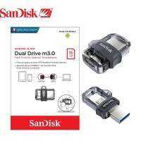 SanDisk Ultra Dual Drive m3.0 16GB แฟลชไดร์ฟ สำหรับ สมาร์ทโฟน และ แท็บเล็ต Android