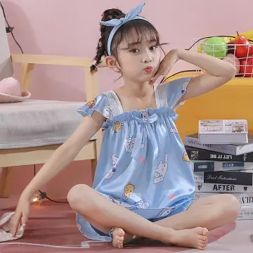 Sanrioes Anime Kuromi Melody Cinnamoroll Kids Pyjamas Cartoon Sleepwear Set  Boys Girls Clothing Baby Pajamas Child Gifts