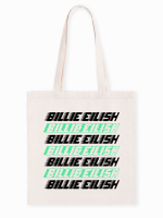 กระเป๋าผ้า Billie Eilish กระเป๋าผ้าพิมพ์ลาย กระเป๋าผ้าCotton 100%