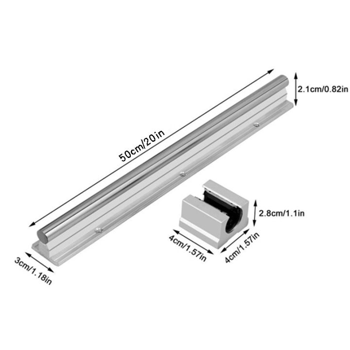 linear-rails-and-bearings-1pcs-linear-guide-rail-500mm-2pcs-linear-bearing-12mm-slide-blocks-sbr12uu