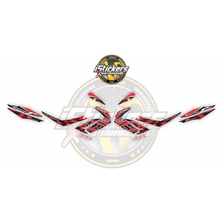 sticker motorcycle design Raider 150 Gen 2 New Breed Stock Decals 99