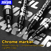 JIKUN Chrome Mirror Marker Silver Marker Liquid Pen for Cards, Posters, Rock Mugs, เซรามิก, แก้ว, ปากกาสีงานหัตถกรรมโลหะ-czechao