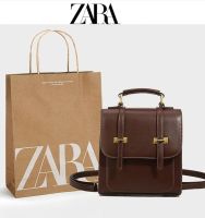 ZARAˉ Bag Women 2023 New Bag Backpack Retro Backpack College Style High-Level Niche Schoolbag Female Bag