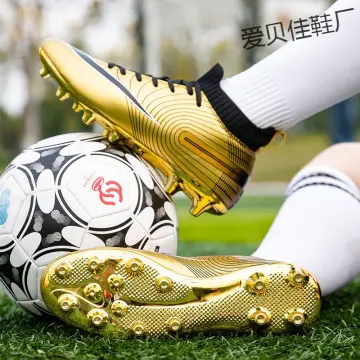 Gold Soccer Shoes Best Price in Singapore Feb 2024 Lazada