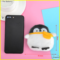 [The Bakerry] ตุ๊กตาตุ๊กตาตุ๊กตามินิกระเป๋าสตางค์นุ่มบวกพลังงานเพนกวิน Plush Coin purse