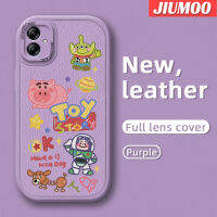 JIUMOO เคสซิลิโคนนิ่มเคสใส่โทรศัพท์หนังกันกระแทกลายของเล่นน่ารักหุ่นยนต์ M04 A04E A04ปลอกสำหรับ Samsung เคสป้องกันรวมทุกอย่างเลนส์กล้องถ่ายรูป