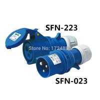 32A 3 pole connector Industrial male amp;female plugs SFN 023/SFN 223 waterproof IP44 220 240V 2P E