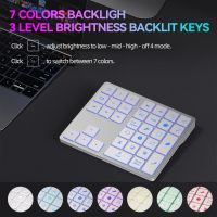 Backlit Buetooth Keypad For Ipad Procreate, Rechargeable Keyboard For Procreate And Drawing Shortcuts  For Ipad Graphic Tablets