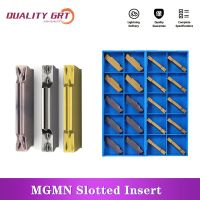 Q.Grt Slotted Insert MGMN150 MGMN200 MGMN250 MGMN300 เครื่องกลึง CNC เครื่องมือใบมีดคาร์ไบด์ตัดและกลึงร่อง Tie-in MGEHR