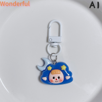 ?【Lowest price】Wonderful พวงกุญแจจี้รูปเมฆน่ารักๆสำหรับเด็กผู้หญิงและนักเรียนกระเป๋าแบบตลกเคสหูฟังจี้ห้อยรูปดอกไม้พวงกุญแจของขวัญเครื่องประดับ