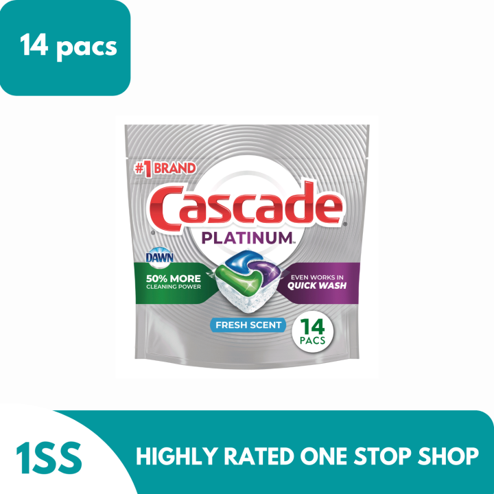 Cascade Platinum Dishwasher Pods, Action Pacs Dishwasher Detergent Tabs