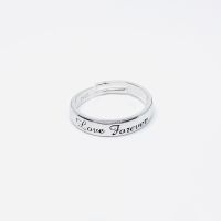 [COD] เงินสเตอร์ลิง S925 ตัวอักษรบวกแหวนคู่แหวนคู่หรูหราเรียบง่ายออกแบบเฉพาะกลุ่มแหวนนิ้วชี้ของขวัญสำหรับแฟน Christmas Gift