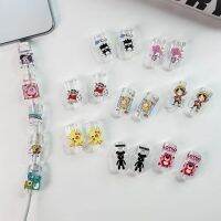 【ส่งจากไทย】cable biteสาย USB ป้องกันสายไฟ เคสป้องกัน โปร่งใส การ์ตูน TPU นิ่ม สําหรับ Android&amp;IP&amp;Micro&amp;Type-Cที่กันสายหัก