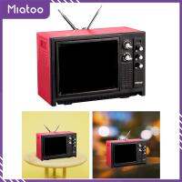 Miatoo โมเดลโทรทัศน์บ้านตุ๊กตาจำลองอุปกรณ์ตกแต่งทิวทัศน์เฟอร์นิเจอร์ประกอบฉากชีวิต