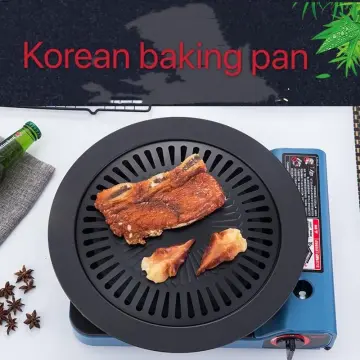 ZK30 Stovetop Korean BBQ Grill Pan Barbecue Tools Non-stick