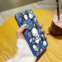 Chenyyka เคสสำหรับ Realme V11 V11s 5G เคสแฟชั่นรูปแบบ Pochacco นุ่มบางเคสมือถือด้านข้างขอบสี่เหลี่ยมเคสซิลิโคนนิ่มเคสป้องกันการกระแทก