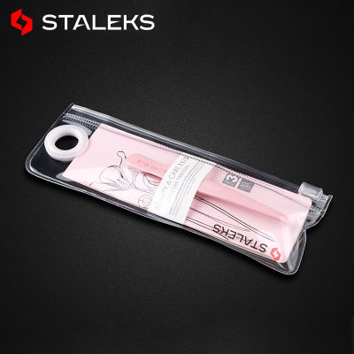 1pc STALEKS Pink Stainless Steel TBC-11-3 High Quality Slant Tip Eyebrow Tweezers Multifunction Hair Removal Makeup Tool
