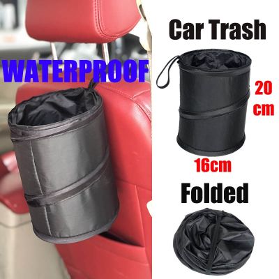 ถังขยะในรถยนต์กระเป๋าบรรจุกันน้ำได้พับได้ถังขยะในรถยนต์ถังขยะกล้องเก็บรถยนต์เก้าอี้รถใช้งานได้