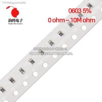 ㍿✻ 100pcs 0603 5 SMD resistor 0R 10M 1/10W 10 100 150 220 330 470 ohm 1K 2.2K 4.7K 10K 100K 1M 1R 10R 100R 150R 220R 330R 470R