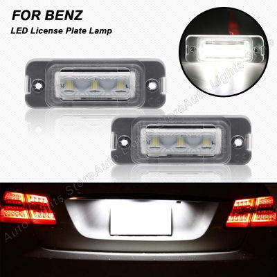 For Benz ML-Class W163 W164 GL-Class X164 R-Class W251 rol Version 2PCS LED Number Plate Lights No Error License Plate Lamps