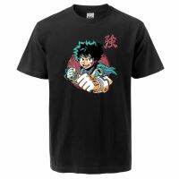 My Hero Academia T-Shirts Japanese Cartoon 2022 Unisex Cotton T Shirts Oversized Tee Shirt Male Short Sleeved Oversized T-Shirt