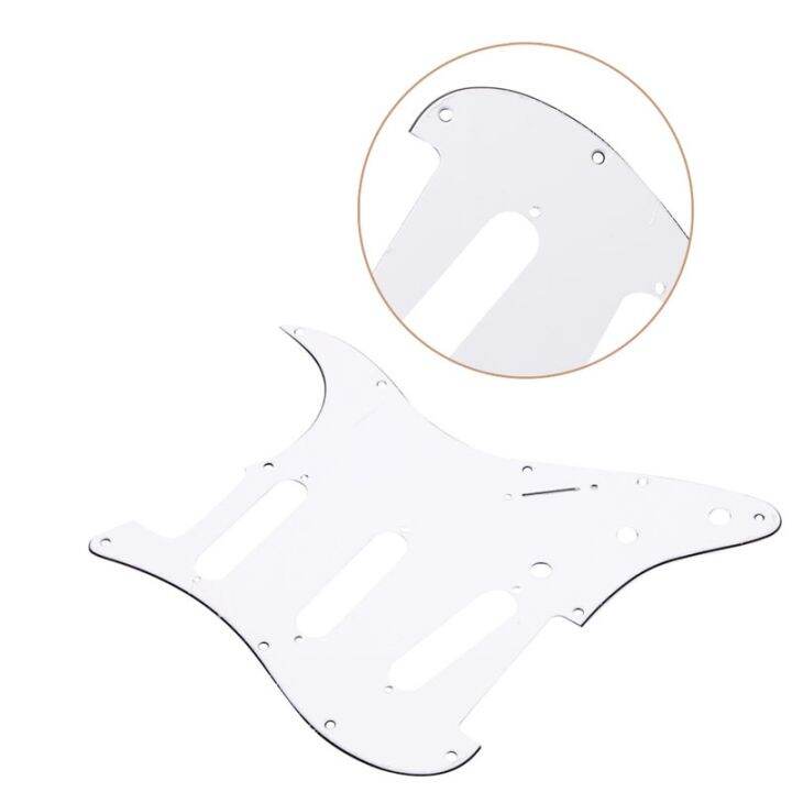 {moon} White Tortoise Shell Pickguard 3 Ply Scratch Plates For Fender 