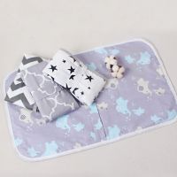 50x70cm Baby Waterproof Mattress Foldable Washable Baby Changing Mat Children Reusable Cartoon Cotton Bed Pad