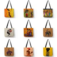 【Lanse store】Black Lives Matter Shoulder Bag Women Casual Totes Handbag Africa Afro Totem Ladies Shopping Fashion Travel Beach Bags