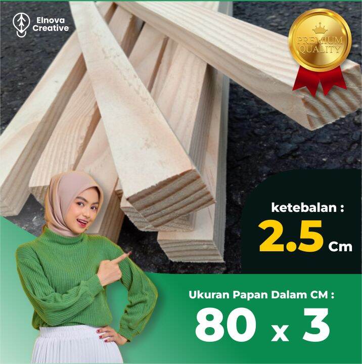 80 x 3cm TEBAL 2.5 cm PAPAN KAYU MULTIPLEK / TRIPLEK CUSTOM / PLYWOOD