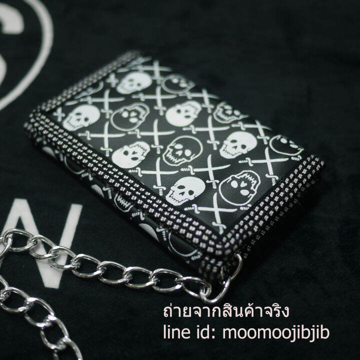 wl3f-skull-design-หนัง-pu-นิ่มสกรีนลายเดียวกับเนื้อผ้า-พร้อมโซ่ทุกอัน-ช่องใส่แบงค์มีซิปปิด