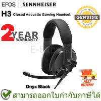 EPOS (Sennheiser) H3 Closed Acoustic Gaming Headset หูฟังเกมมิ่ง ดีไซน์ Minimal สีดำ ของแท้ ประกันศูนย์ 2ปี [ Onyx Black ]