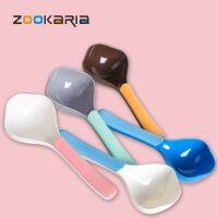 ۞❃ Multifunctional Dog Food Cat Food Shovel Spoon Feeding Spoon Sealed Bag Clip Creative Measuring Cup Curved Design Easy To Clean