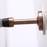 【LZ】♣☇  Stainless Steel Magnetic Doorstop Non-Punch Wind-Proof Door Stopper Wall Mounted Floor Mounted Door Holder Door Hardware