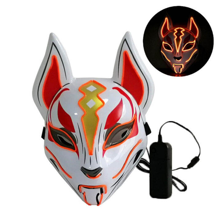 Fox Mask Kakashi Cosplay Mask Led Mask Non-luminance Mask Adult ...