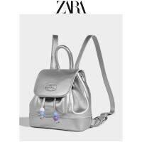 ZARAˉ Bag Ladies 2023 New Summer Summer Large-Capacity Backpack Schoolbag All-Match Travel Computer Backpack