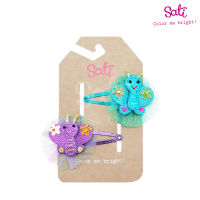 Sati - กิ๊บติดผม - T.BUTTERFLY  BULE &amp; PURPLE -FCA084