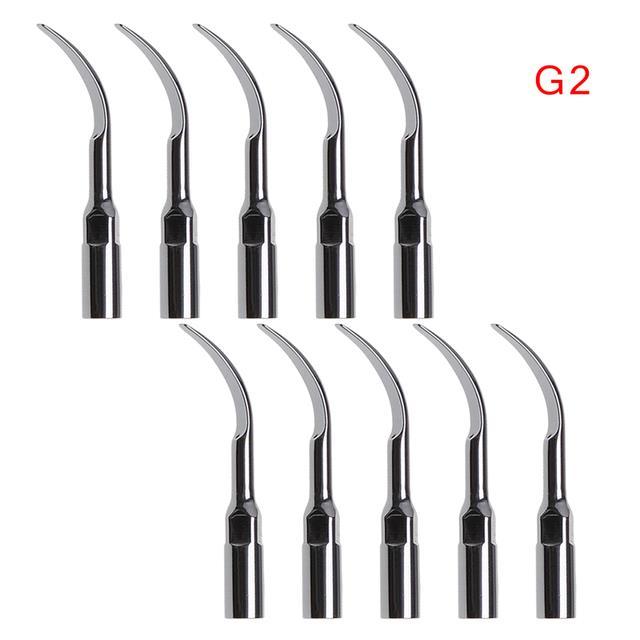 10pcs-dental-ultrasonic-scaler-tip-scaling-periodontics-endodontics-endo-perio-scaling-tips-g-p-fit-ems-woodpecker-scaler