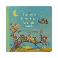 Usborne original English baby S bedtime music book good night before bed music childrens ballads accompaniment phonation Book parents and children read English Picture Books English original imported books