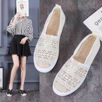 [COD] Net shoes womens summer new sandals old cloth single breathable non-slip soft bottom all-match middle-aged and elderly