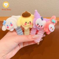 ANNA STORY กระต่ายกระต่ายกระต่าย เชือกมัดผมสายโทรศัพท์ ดาวดาวดาว Cinnamoroll ที่ใส่ผมหางม้า Kuromi หวานหวานแหววว Scrunchies แหวนผมตุ๊กตาเมโลดี้ หญิง/เด็ก