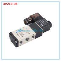 5way 2ตำแหน่ง Airtac ไฟฟ้าโซลินอยด์วาล์ว4v210-08 1/4 "ขนาดพอร์ต Dc12v 24V. Ac110v 220V ชิ้นส่วนนิวเมติกวาล์วอากาศ