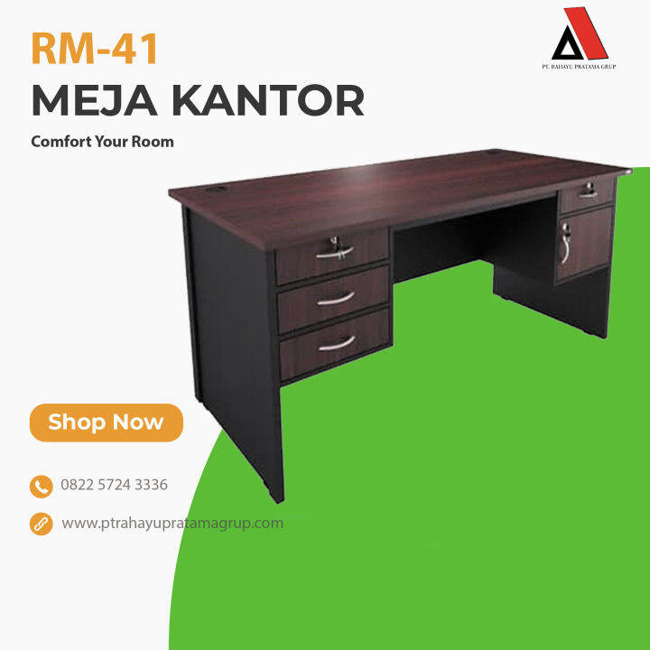 Meja Kantor Manager 1 Biro NST 1080 | Lazada Indonesia